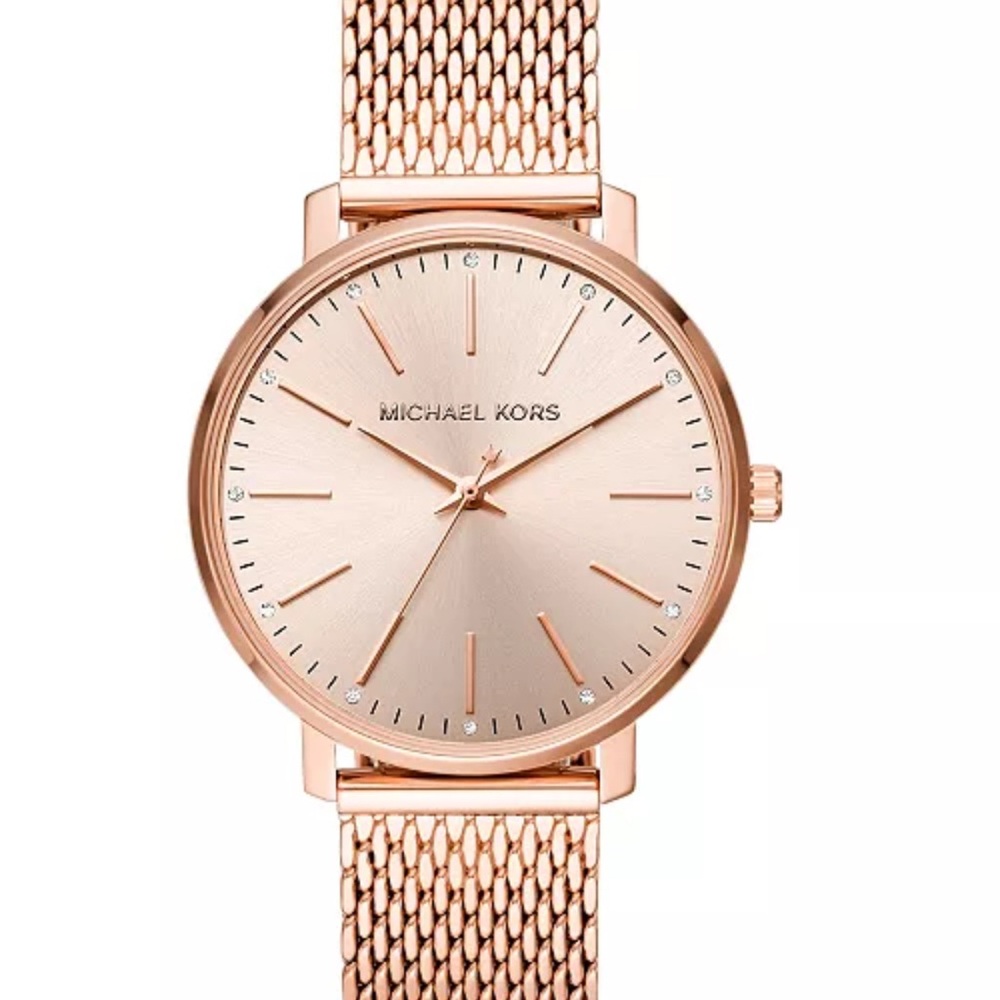 Michael Kors Rose Gold Mesh Watch